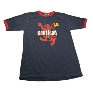 Heritage Scotland Soccer T-shirt #15 Embroidered Navy Blue Men's M